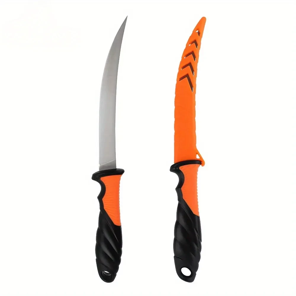 Fisherman's Knife With Orange Handle