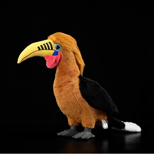 Brown-necked Hornbill Doll Without A Helmet