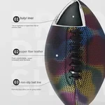 HOLOGRAPHIC GLOWING REFLECTIVE FOOTBALL