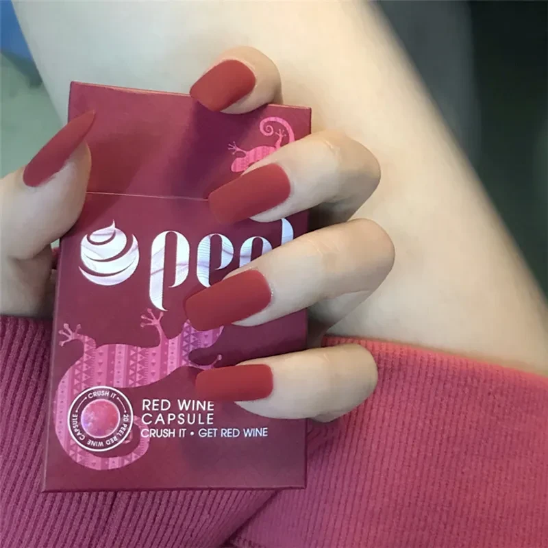 Coffin Matte Acrylic Nails