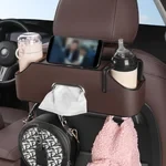 Leather Backseat Car Organizer