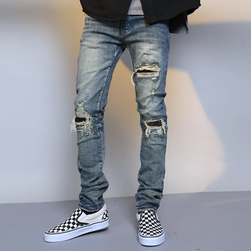 Skinny Biker Jeans for Men