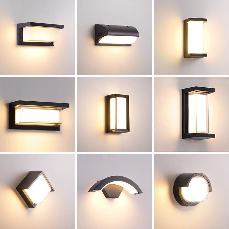 Simple Outdoor Waterproof Led Wall Lamp Induction Wall Lamp