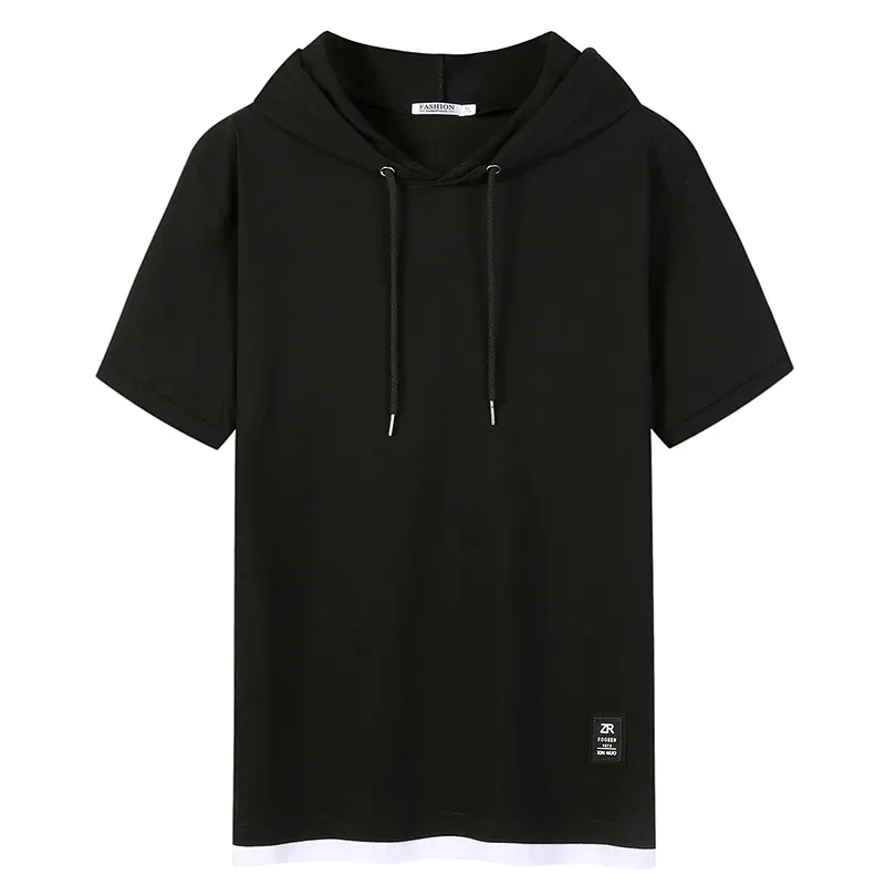 Short Sleeve Hooded T Shirt
