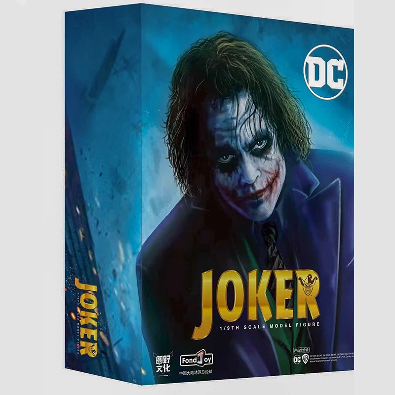 DC Joker Heath Ledger Batman Dark Knight Handmade Model Box Set Collection Ornament