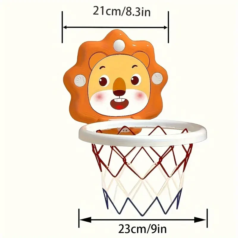 Cartoon Animal Basketball Hoop Set