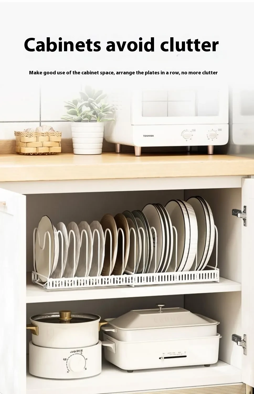 Kitchen Dish Retractable Dish Pot Rack