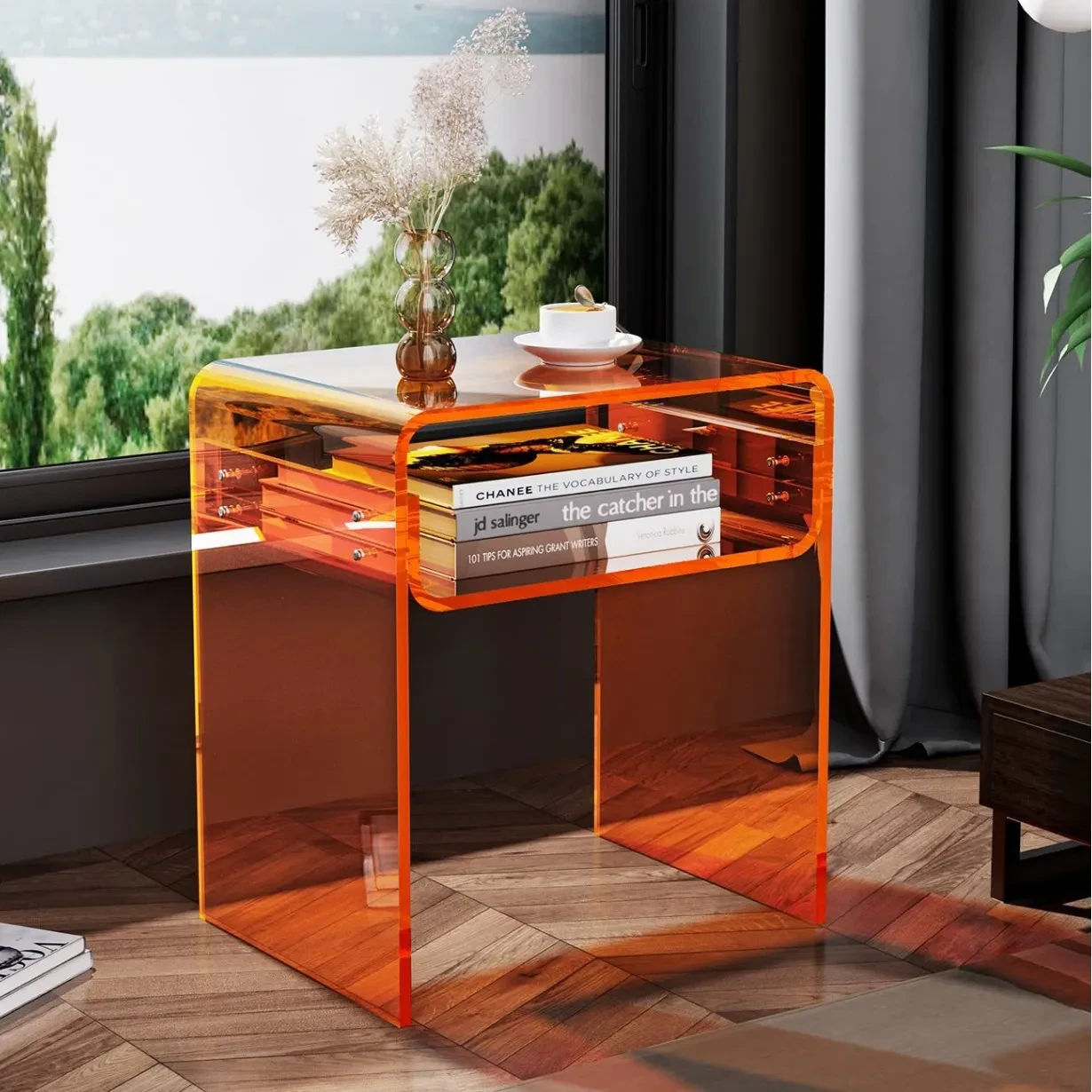 Acrylic Bedside Table