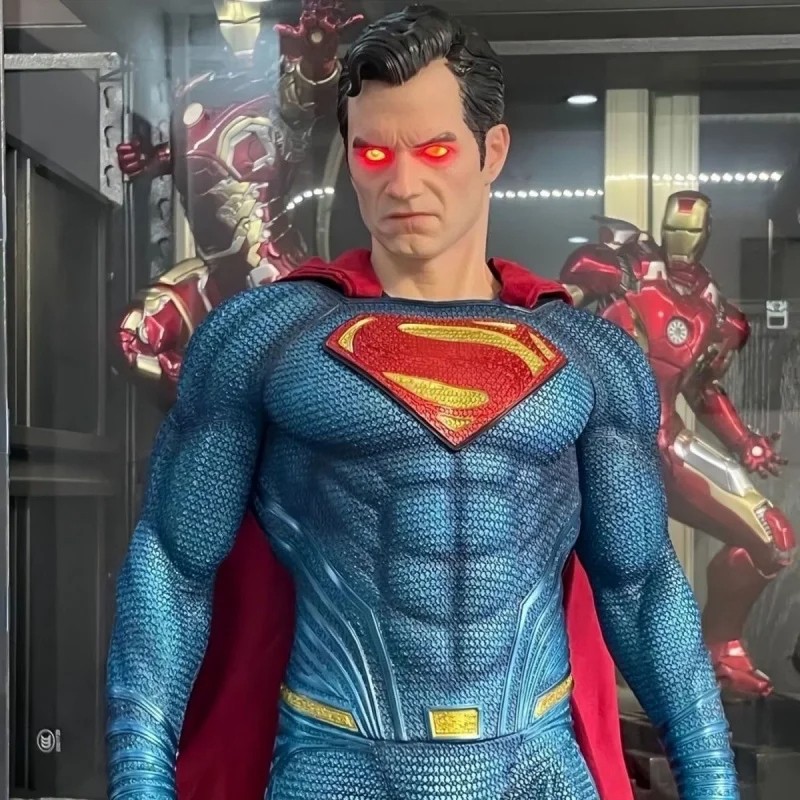 High-Quality DC Series Justice League Steel Man Superman GK Statue