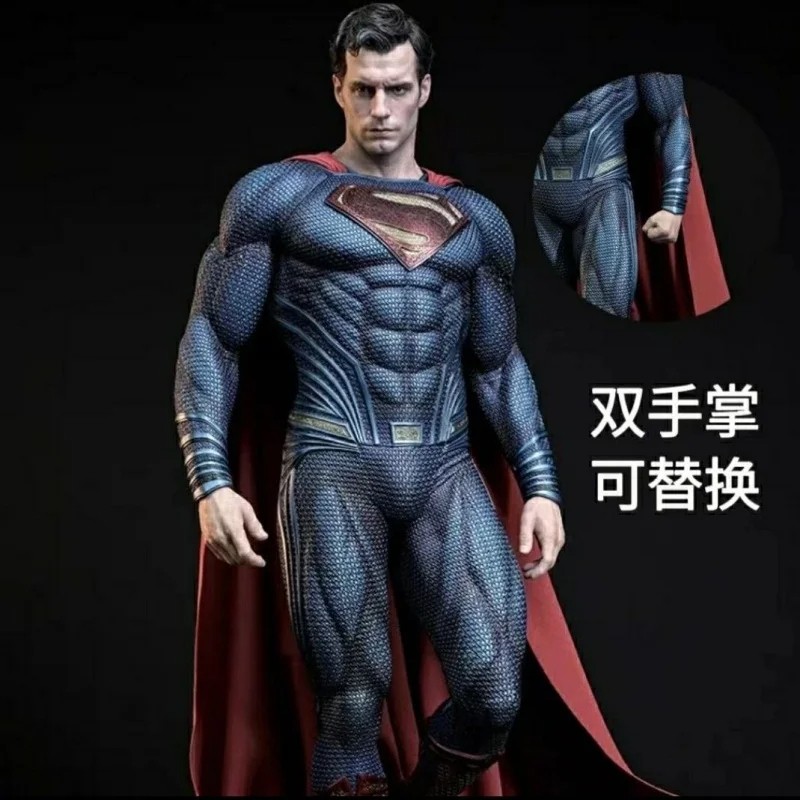 High-Quality DC Series Justice League Steel Man Superman GK Statue