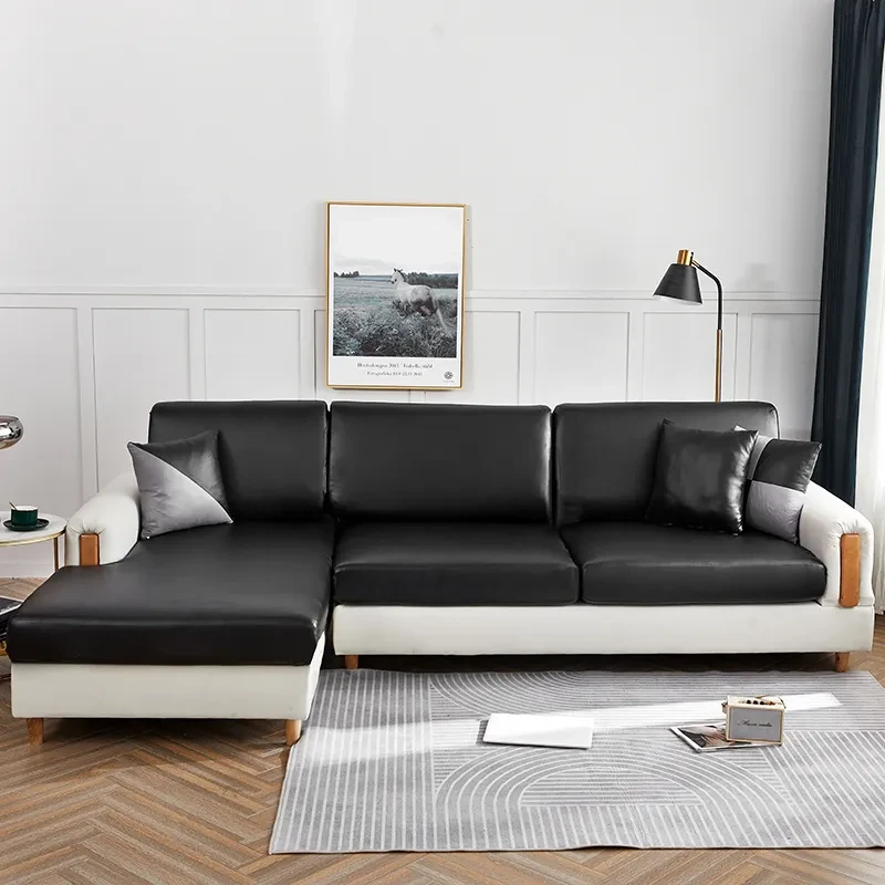 New Sofa Seat Tri-proof Leather Cushion Cover