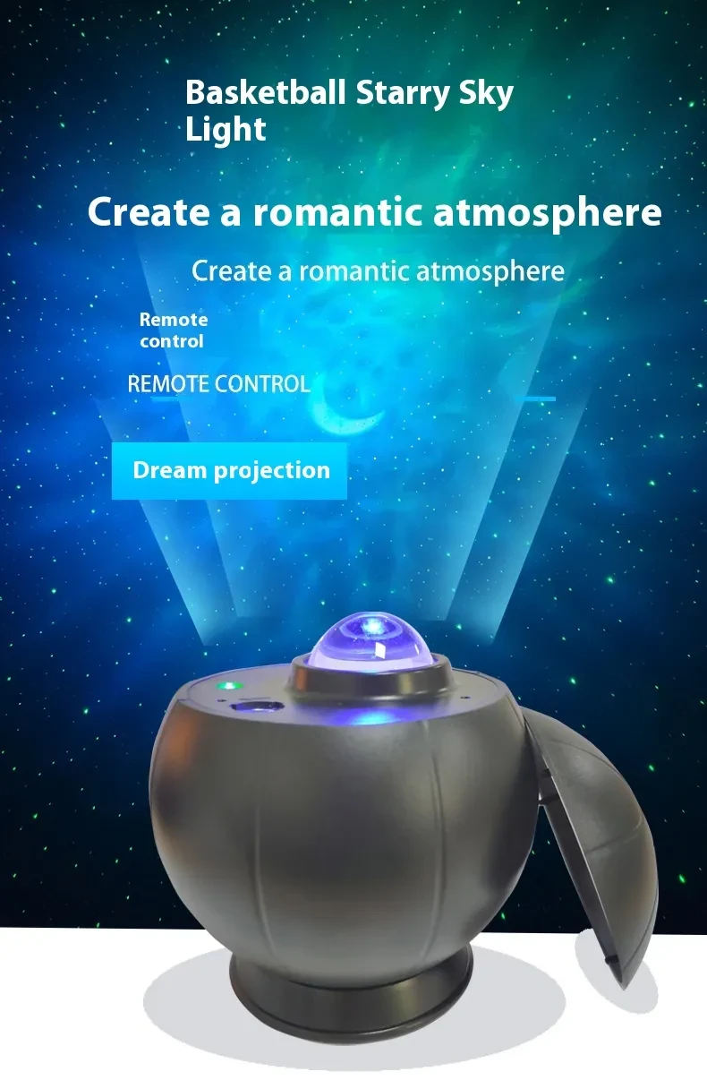 Remote Control Nebula Projection LED Starry Sky Light