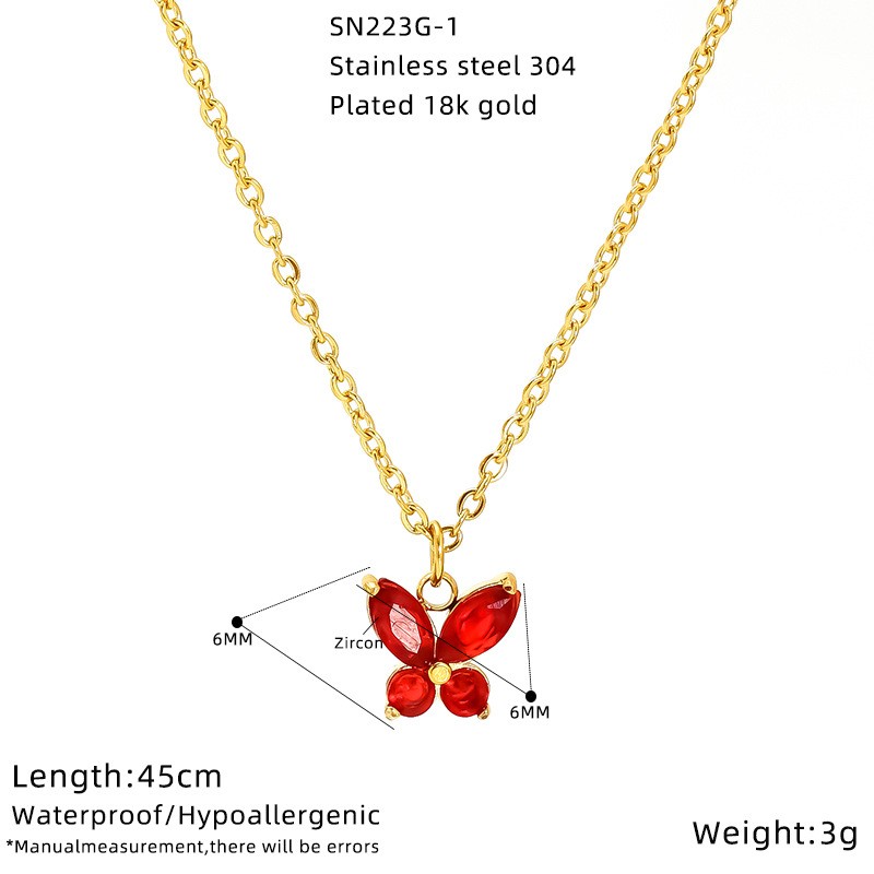 Light Luxury Diamond Peacock Green Clavicle Chain