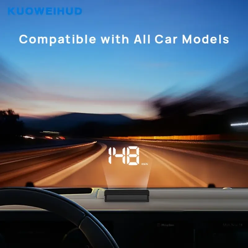 KUOWEIHUD Universal Car Digital Speedometer HUD