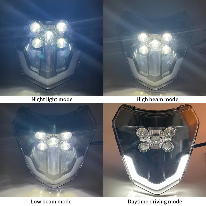 Motorcycle Headlamp LED Daytime Running 5 Lamp