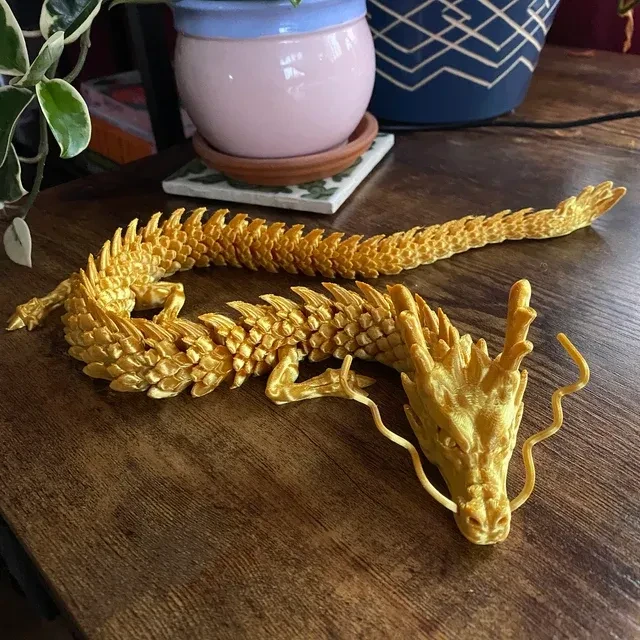 New 3D PLA Printed Articulated Dragon
