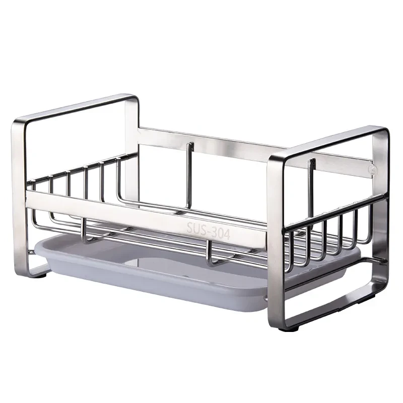 Countertop drain storage rack