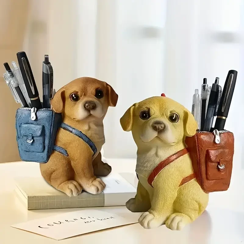 Pen Holder for Desk - Dog-Shaped Desk Organizer