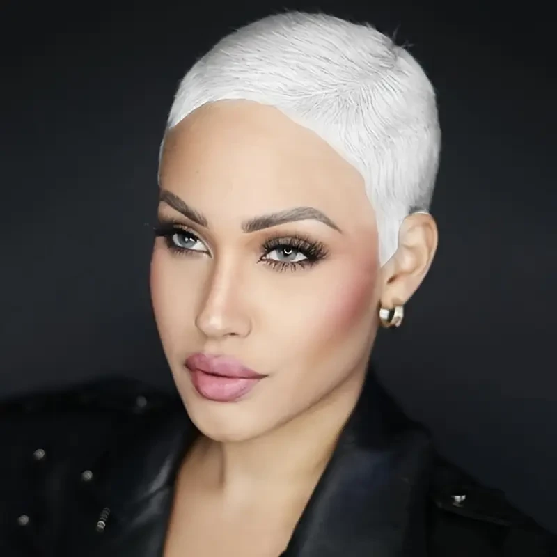 Short White Wig