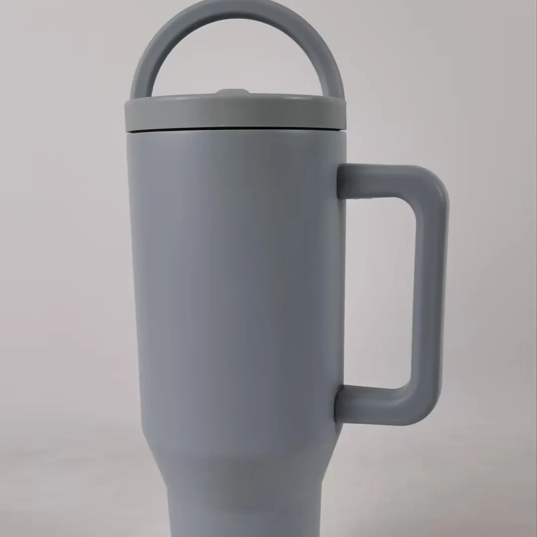 40OZ Folding Straw Lid Leak Proof Car Cup
