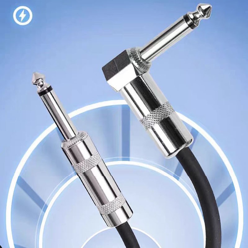Straight Elbow Audio Cable Stereo Noise Reduction