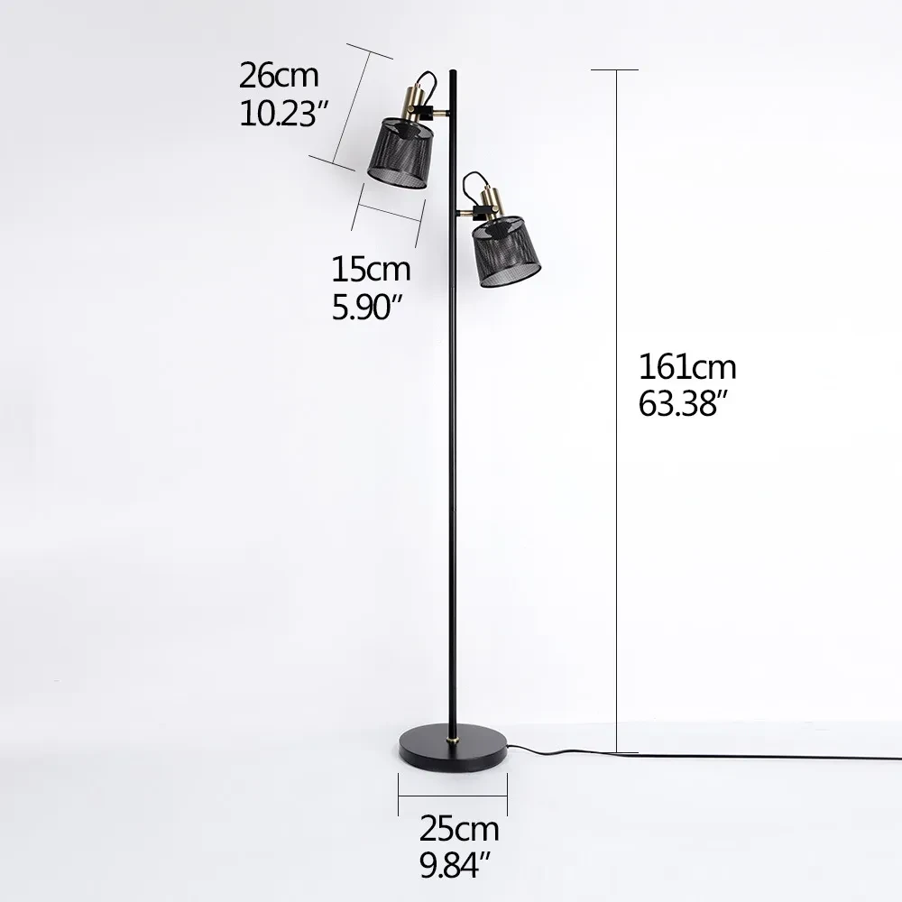 Industrial Style Black Floor Atmosphere Lamp Household