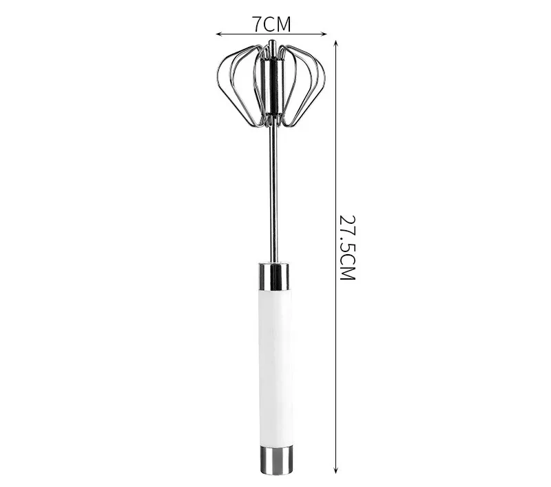 Semi-automatic Stainless Steel Egg Beater Whisk Hand Pressure Rotating Manual Mixer Egg Tools Cream Stirrer Kitchen Accessories