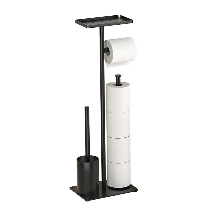 Plastic Free Standing Toilet Roll Holder