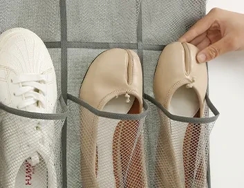Clear Hanging Shoe Organizer