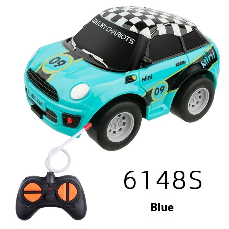 Mini Cartoon Electric Remote Control Cute Four-way Wireless Remote Control Toy Car