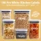 Kitchen Food Classification Label Black WordsKitchen Food Classification Label Black Words