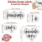 Kitchen Food Classification Label Black WordsKitchen Food Classification Label Black Words