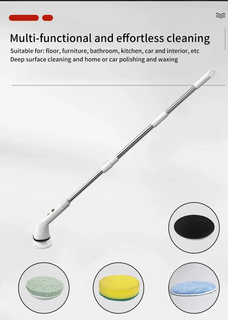Electric household cleaning brush