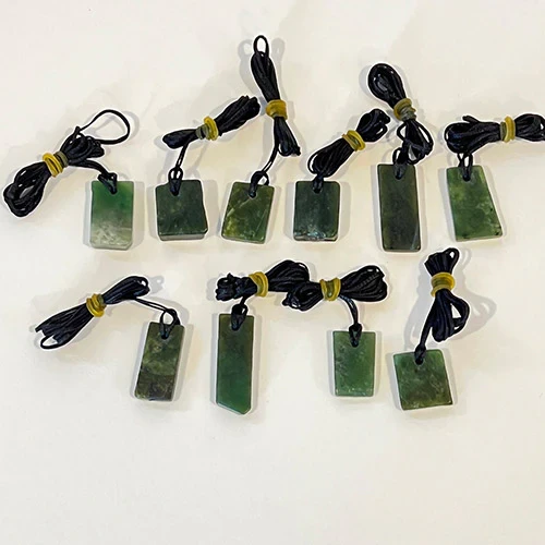Greenstone Offcut Pendants (10piece)