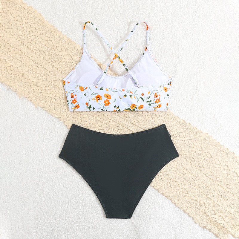 Floral Print Swimsuit For Girls