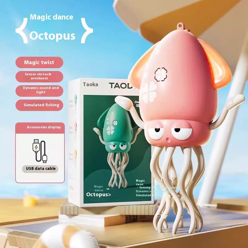 Octopus Automatic Sensing Obstacle Avoidance Puzzle Toy