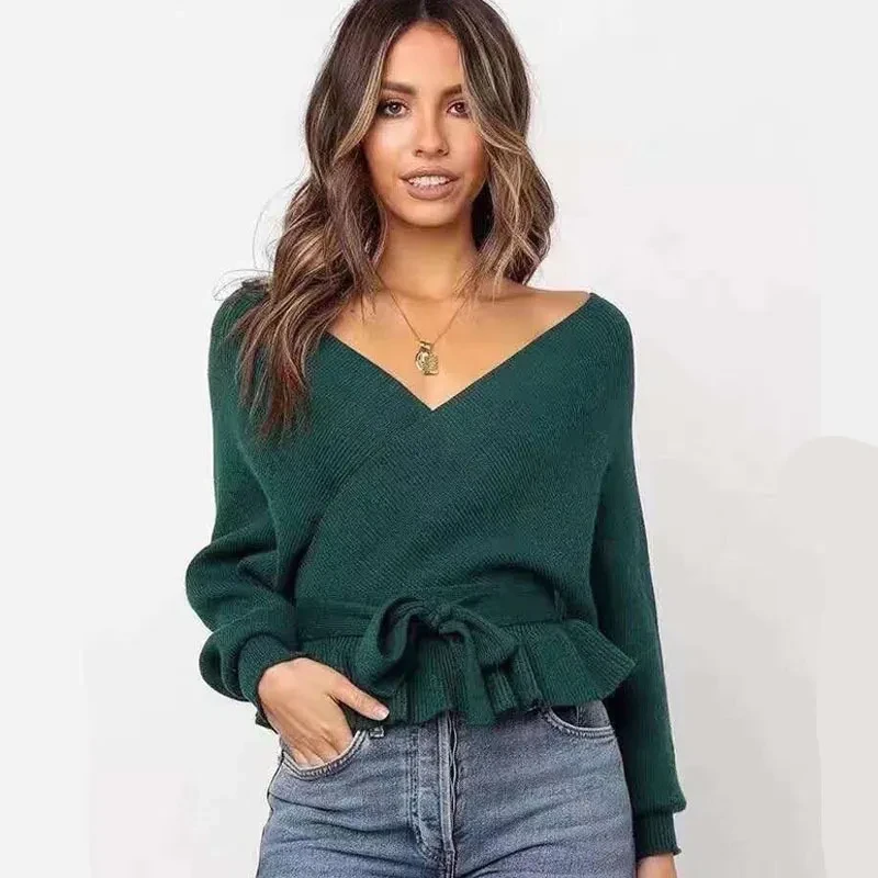Wrap Front Sweater