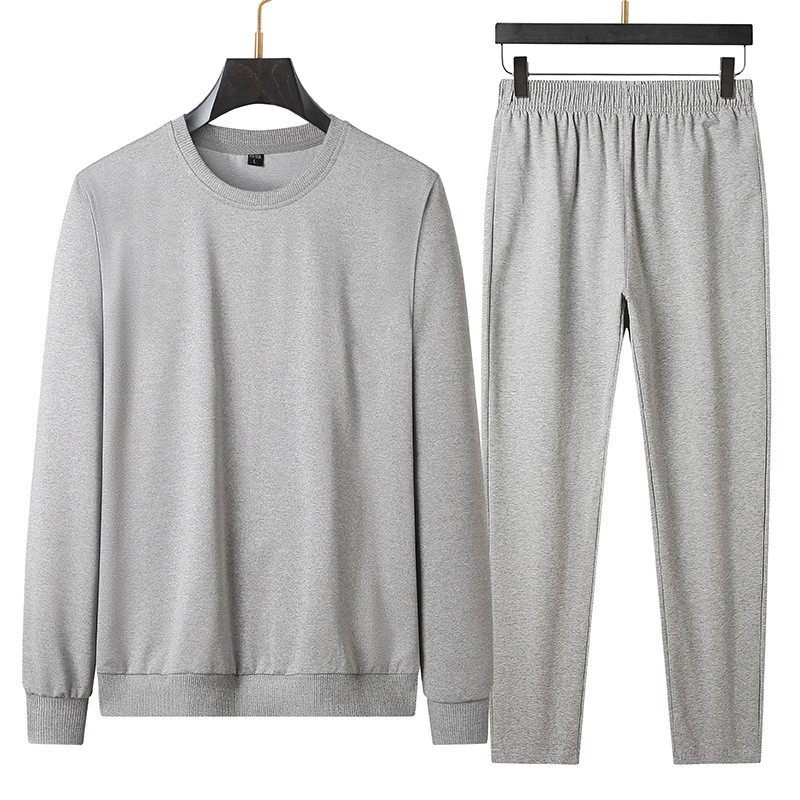 Spring And Autumn No Metal No Drawstring No Pocket Suit Casual Sweatshirt Trousers
