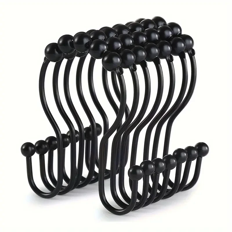 Double Shower Curtain Hooks