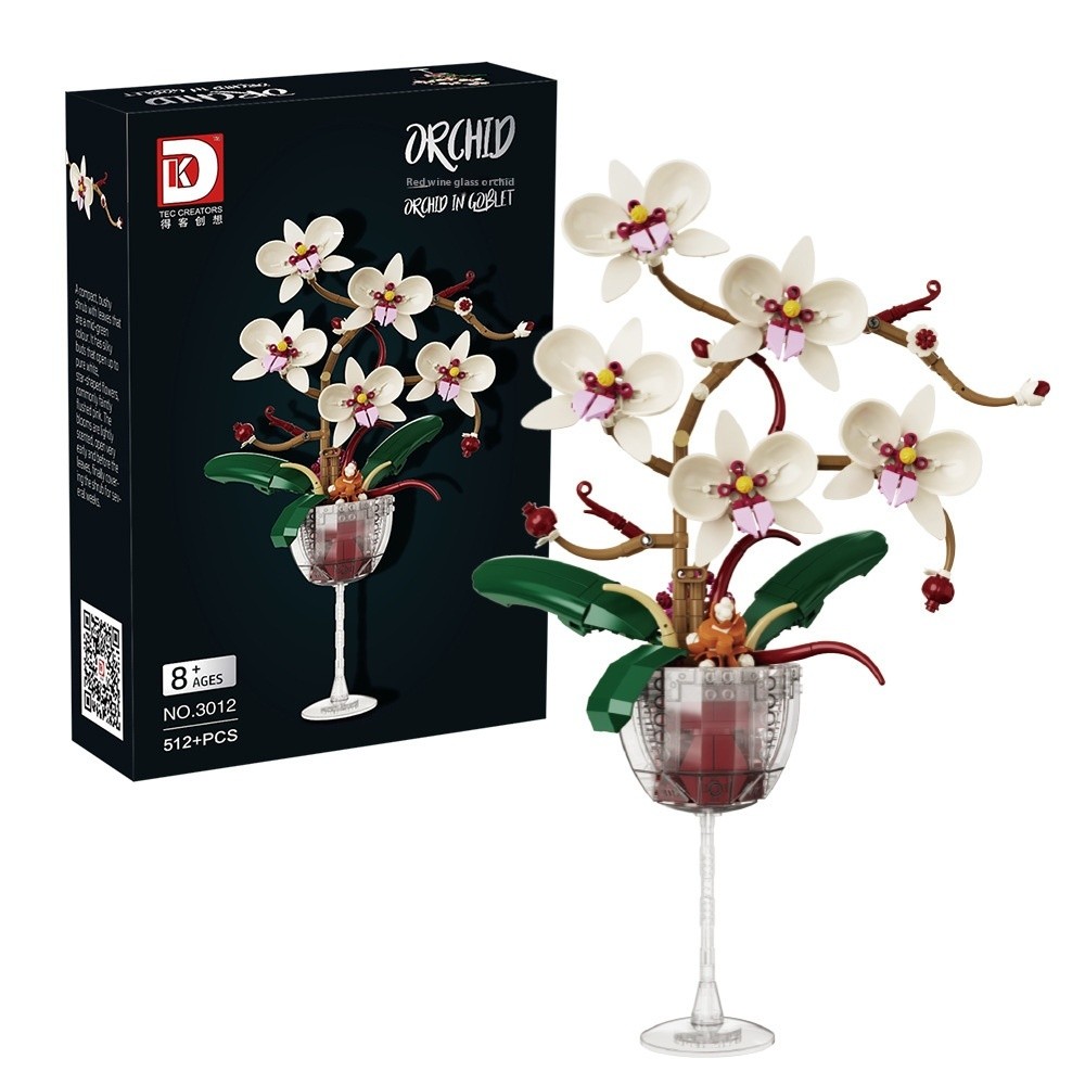 Bouquet Phalaenopsis Children Educational Assembly Building Blocks Toy