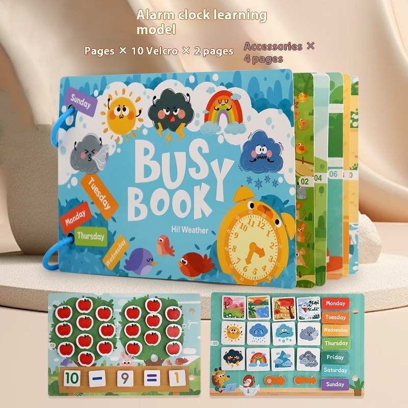 Children's Paper Enlightenment Logical Thinking Small Size Quiet Book Fun Toys