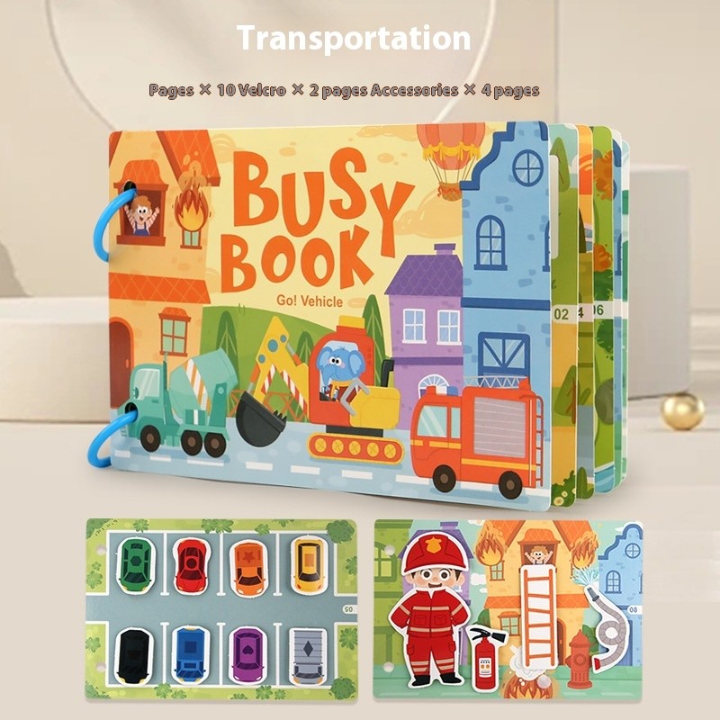 Children's Paper Enlightenment Logical Thinking Small Size Quiet Book Fun Toys