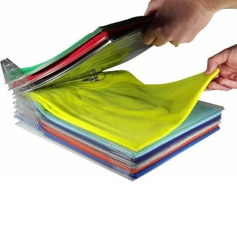 10 Layer Clothes Storage Board Fold Clothing Organizer Shirts Folder Backpack T-shirt Document Closet Drawer Divider Organizer