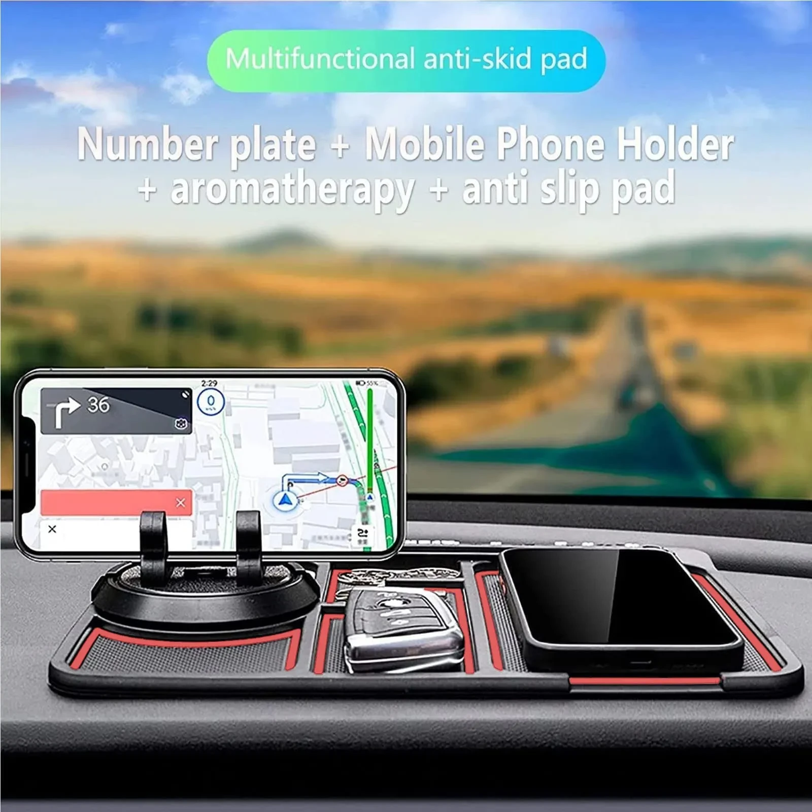 Anti-Slip Car Dash Grip Pad