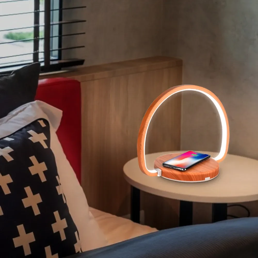 New 10W Wireless Charging Desk Lamp With 3 Color Temperature Touch
