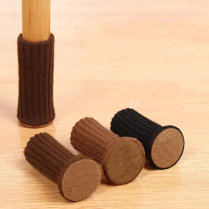 Plastic chair leg floor protectors