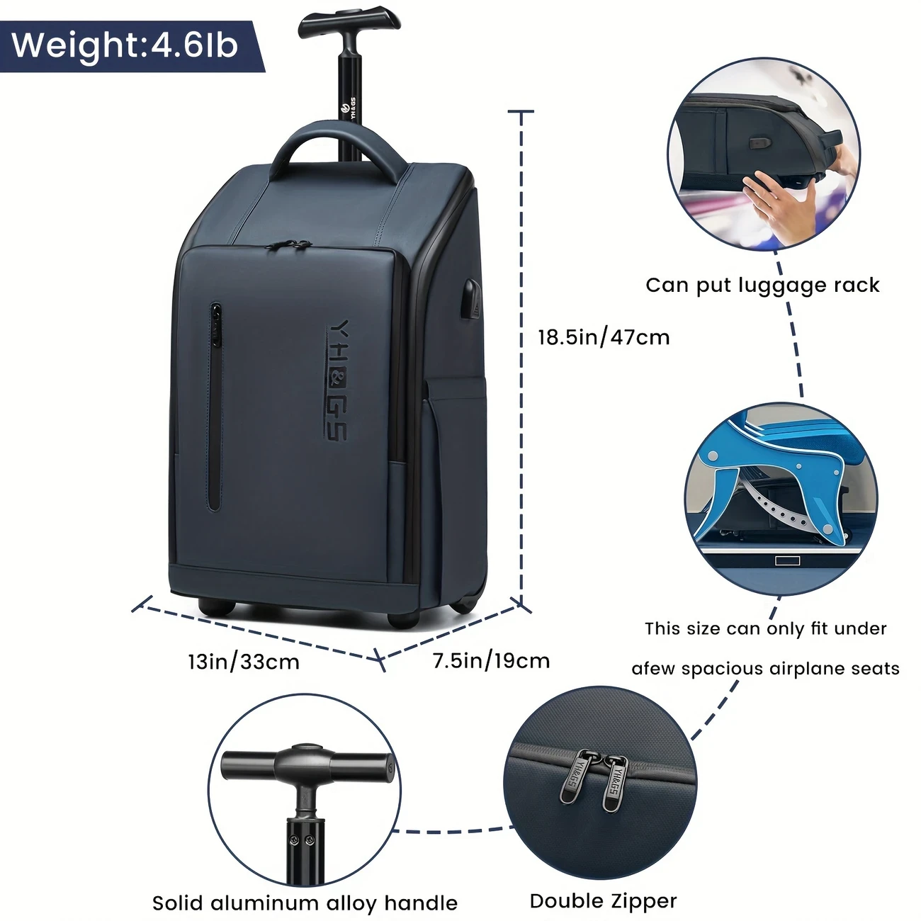 Ultra-Light 18-Inch Laptop Backpack for Men