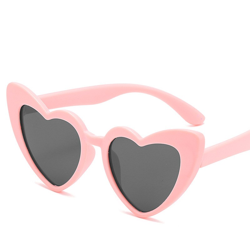 Children's Peach Heart Sunglasses Girls' UV Protection