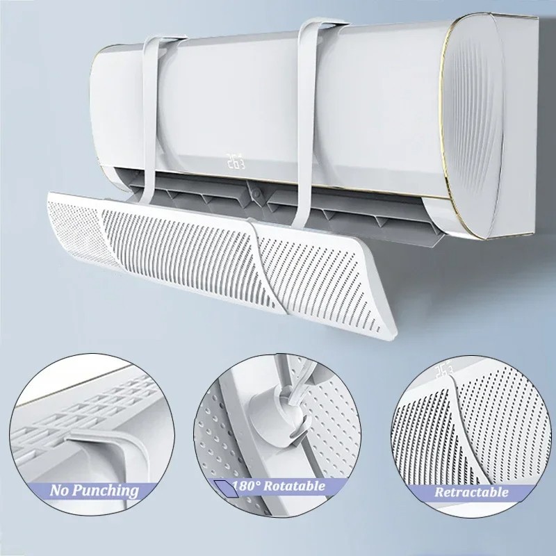 Universal Air Conditioner Wind Deflector Adjustable Shade