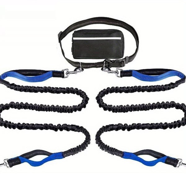 Hands Free Dog Leash with Zipper Pouch